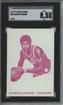 1972 Topps #98 Garfield Heard 9 card progressive proof.